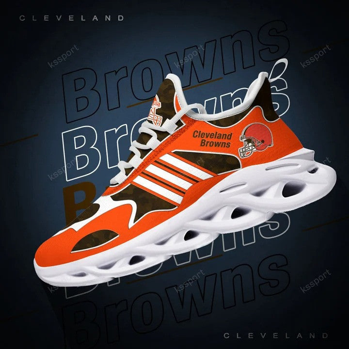 Ideafootwear Cleveland Browns NFL Max Soul Shoes Sneakers For Men And Women