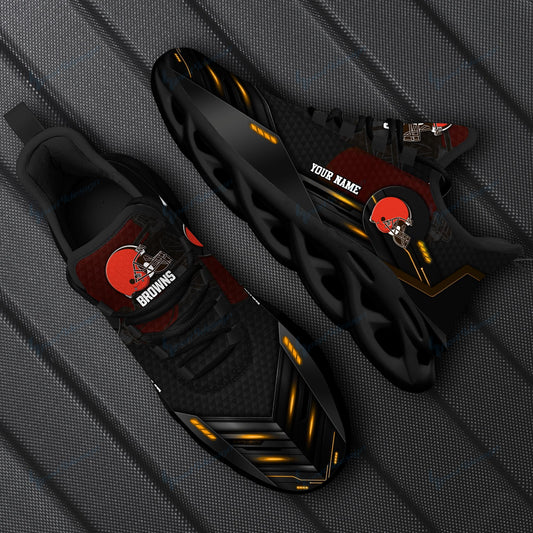 Ideafootwear Cleveland Browns NFL Max Soul Shoes Sneakers For Men And Women