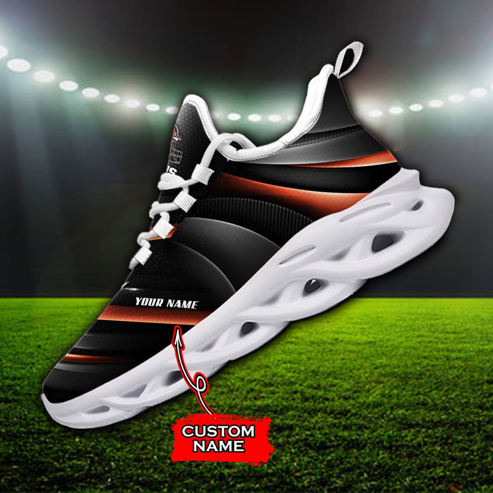 Ideafootwear Cleveland Browns NFL Max Soul Shoes Sneakers For Men And Women