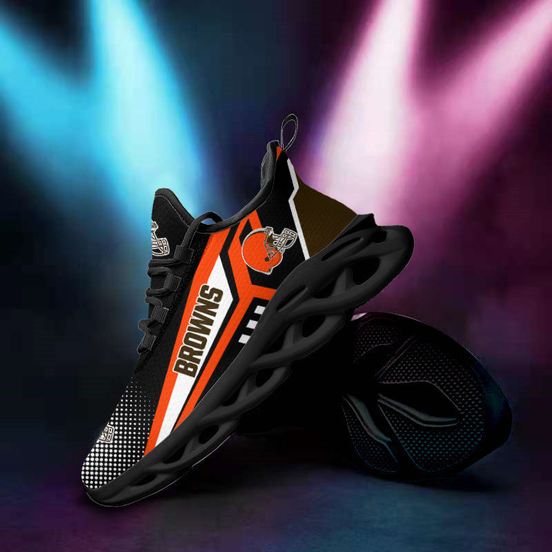 Ideafootwear Cleveland Browns NFL Max Soul Shoes Sneakers For Men And Women