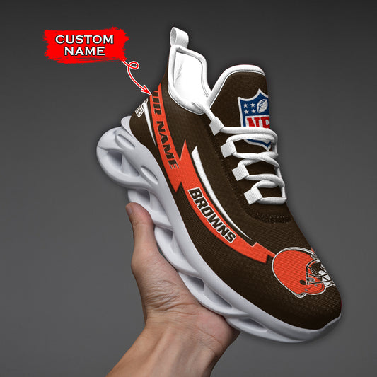Ideafootwear Cleveland Browns NFL Max Soul Shoes Sneakers For Men And Women