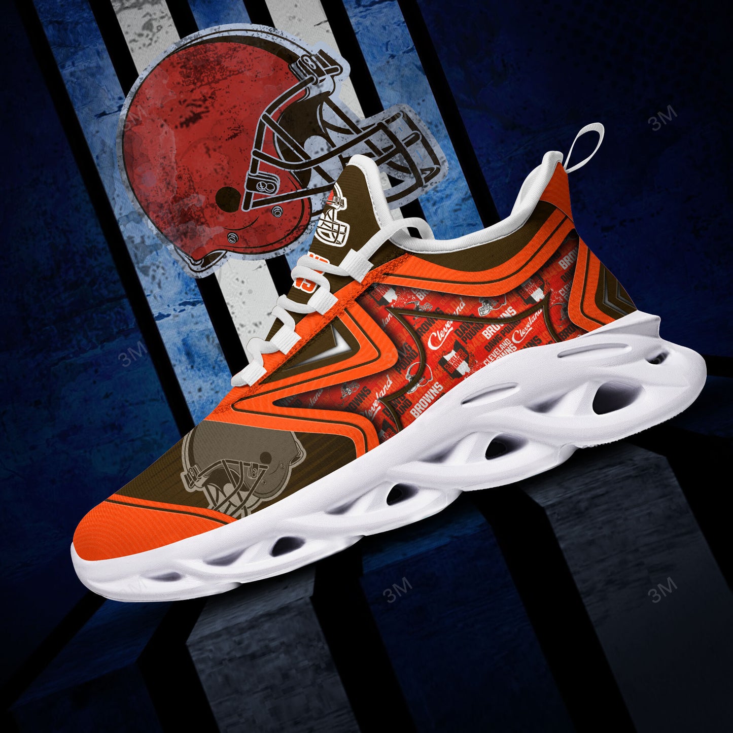 Ideafootwear Cleveland Browns NFL Max Soul Shoes Sneakers For Men And Women