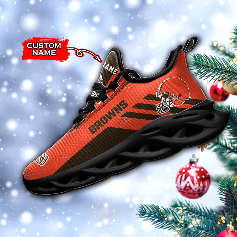 Ideafootwear Cleveland Browns NFL Max Soul Shoes Sneakers For Men And Women