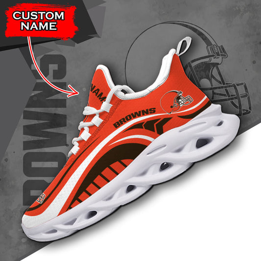 Ideafootwear Cleveland Browns NFL Max Soul Shoes Sneakers For Men And Women