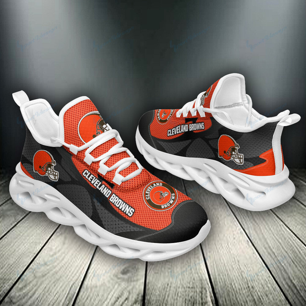 Ideafootwear Cleveland Browns NFL Max Soul Shoes Sneakers For Men And Women
