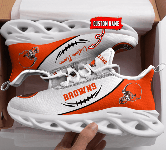 Ideafootwear Cleveland Browns NFL Max Soul Shoes Sneakers For Men And Women