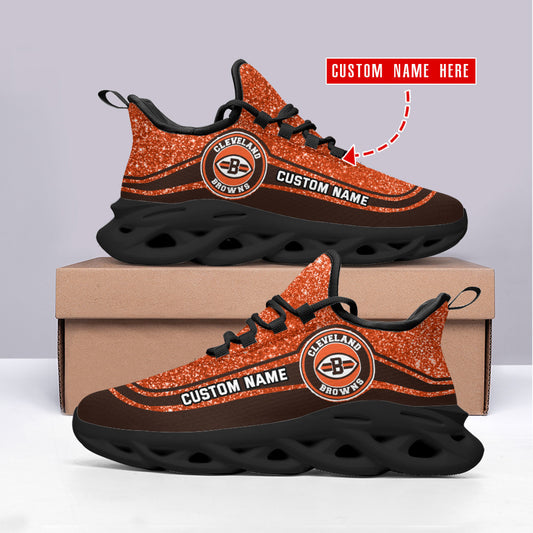 Ideafootwear Cleveland Browns NFL Max Soul Shoes Sneakers For Men And Women