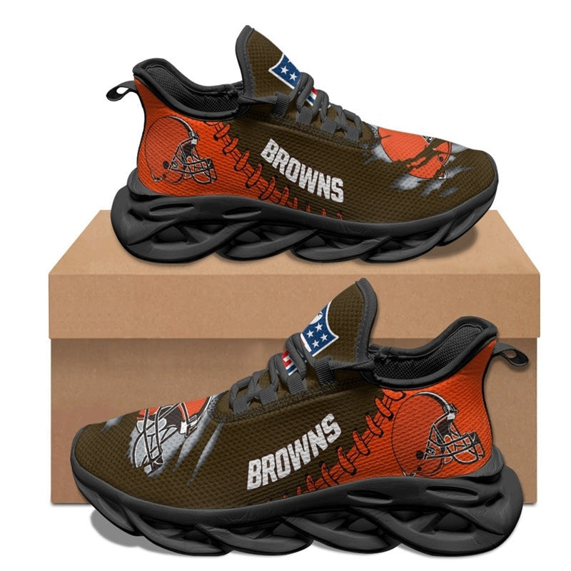 Ideafootwear Cleveland Browns NFL Max Soul Shoes Sneakers For Men And Women