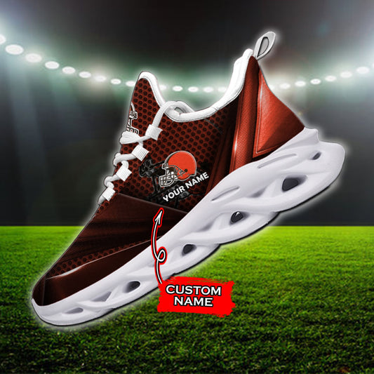 Ideafootwear Cleveland Browns NFL Max Soul Shoes Sneakers For Men And Women