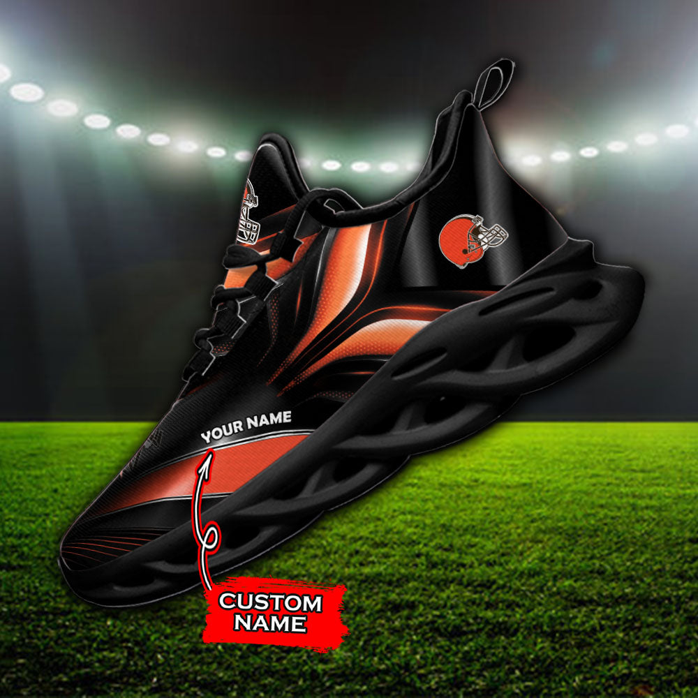 Ideafootwear Cleveland Browns NFL Max Soul Shoes Sneakers For Men And Women