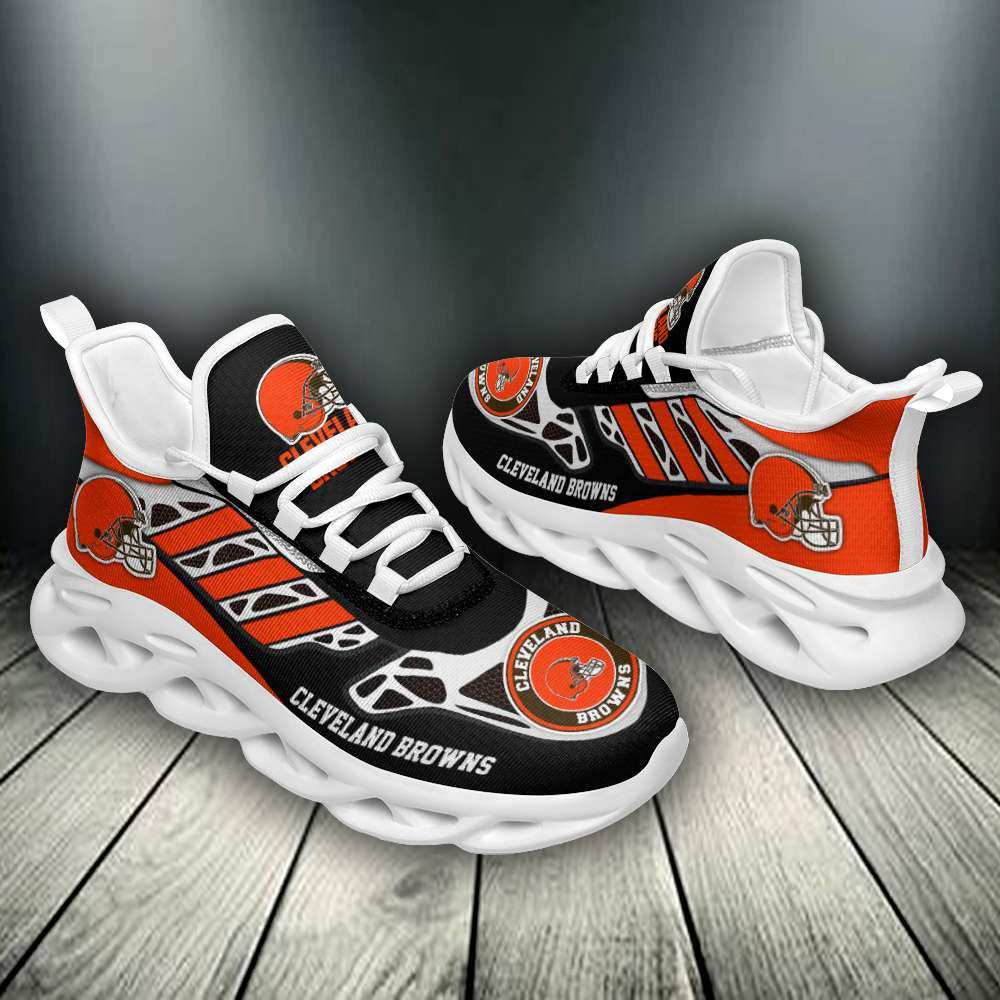 Ideafootwear Cleveland Browns NFL Max Soul Shoes Sneakers For Men And Women