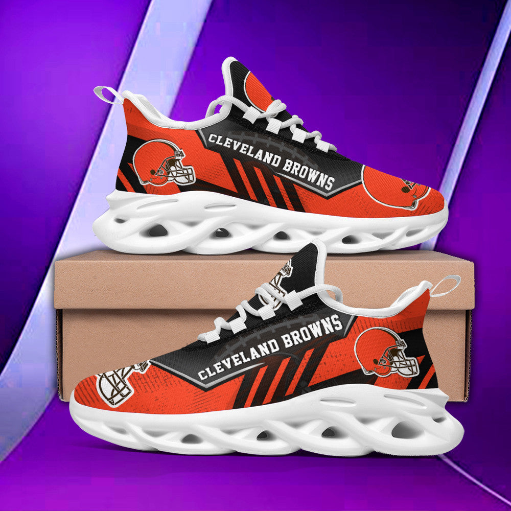 Ideafootwear Cleveland Browns NFL Max Soul Shoes Sneakers For Men And Women