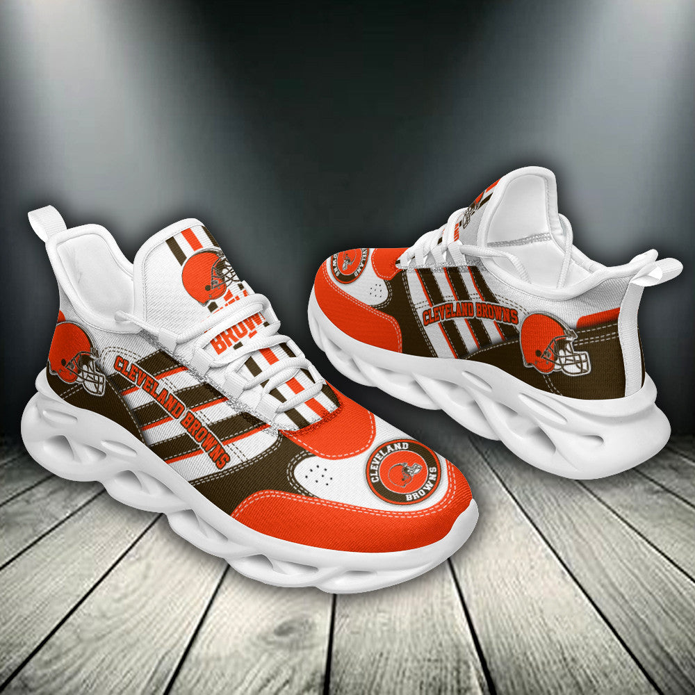 Ideafootwear Cleveland Browns NFL Max Soul Shoes Sneakers For Men And Women