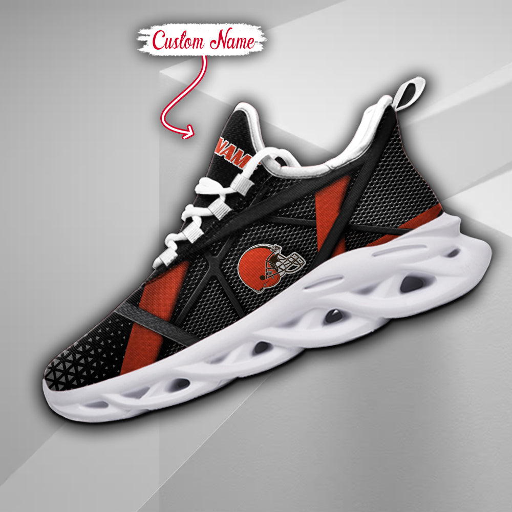 Ideafootwear Cleveland Browns NFL Max Soul Shoes Sneakers For Men And Women