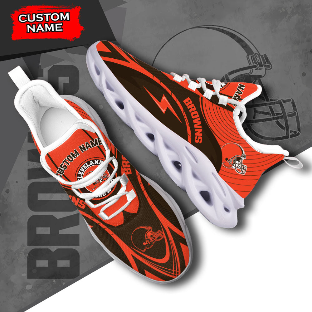 Ideafootwear Cleveland Browns NFL Max Soul Shoes Sneakers For Men And Women