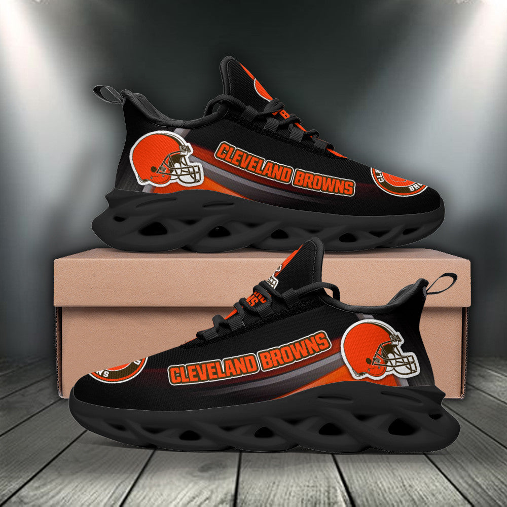 Ideafootwear Cleveland Browns NFL Max Soul Shoes Sneakers For Men And Women