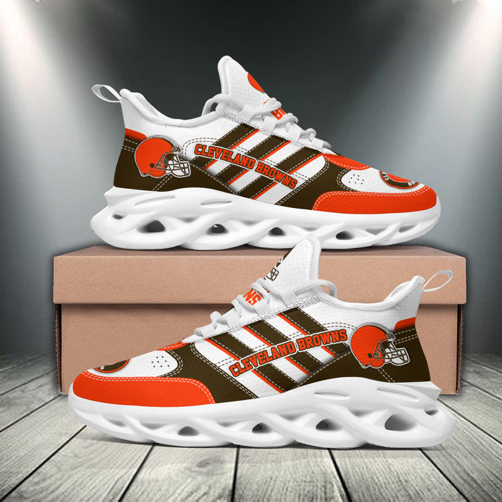 Ideafootwear Cleveland Browns NFL Max Soul Shoes Sneakers For Men And Women