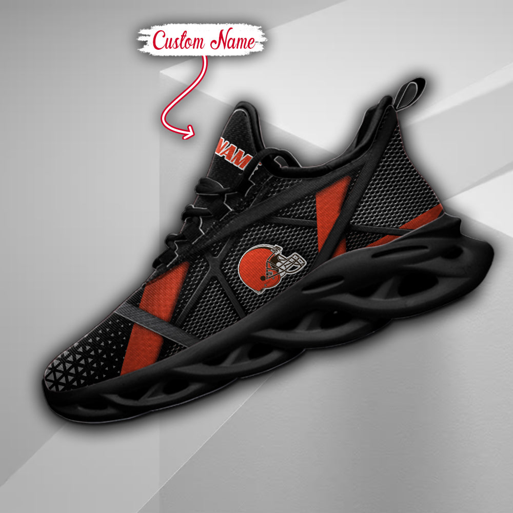 Ideafootwear Cleveland Browns NFL Max Soul Shoes Sneakers For Men And Women