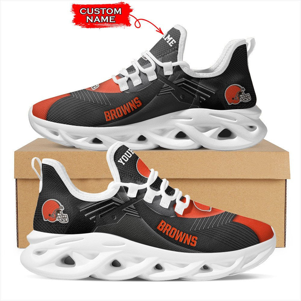 Ideafootwear Cleveland Browns NFL Max Soul Shoes Sneakers For Men And Women