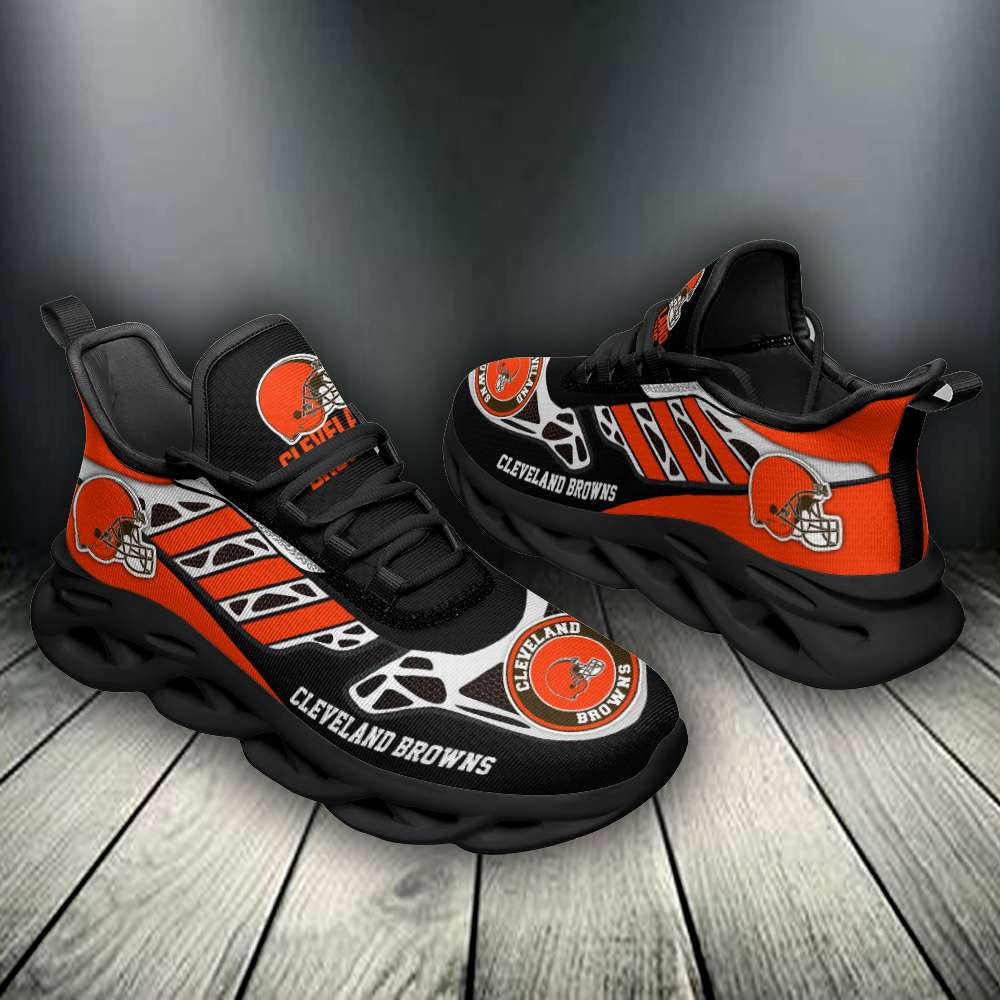 Ideafootwear Cleveland Browns NFL Max Soul Shoes Sneakers For Men And Women