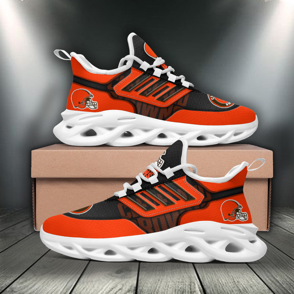 Ideafootwear Cleveland Browns NFL Max Soul Shoes Sneakers For Men And Women