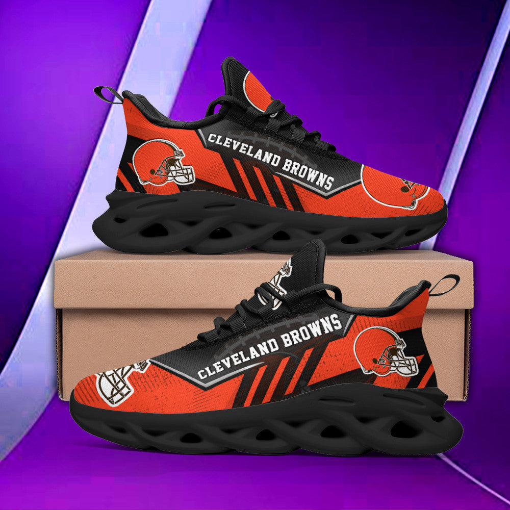 Ideafootwear Cleveland Browns NFL Max Soul Shoes Sneakers For Men And Women