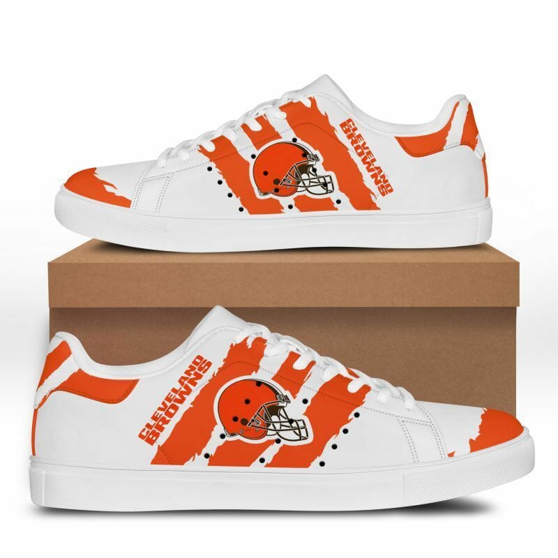 Ideafootwear Cleveland Browns Skate Stan Shoes Sneakes For Men And Women