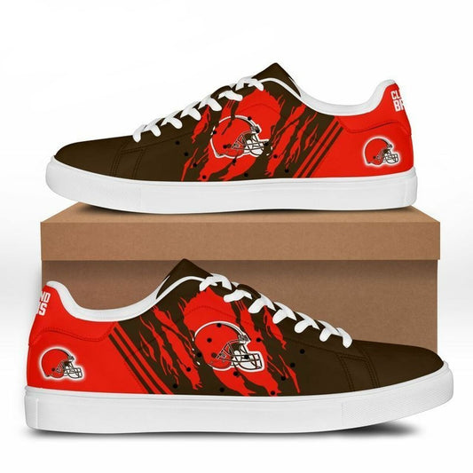Ideafootwear Cleveland Browns Skate Stan Shoes Sneakes For Men And Women