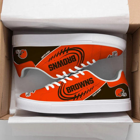 Ideafootwear Cleveland Browns Skate Stan Shoes Sneakes For Men And Women