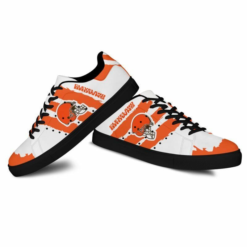 Ideafootwear Cleveland Browns Skate Stan Shoes Sneakes For Men And Women