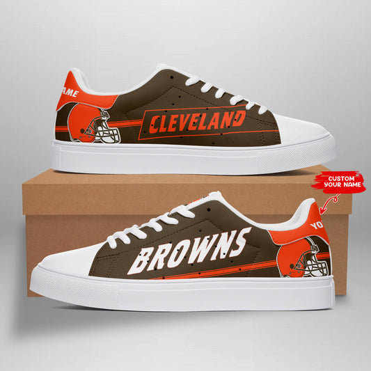 Ideafootwear Cleveland Browns Skate Stan Shoes Sneakes For Men And Women