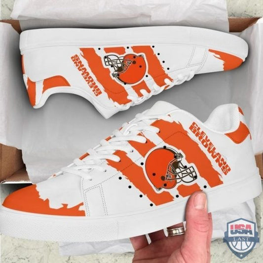 Ideafootwear Cleveland Browns Skate Stan Shoes Sneakes For Men And Women
