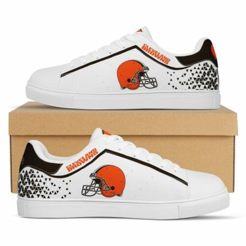 Ideafootwear Cleveland Browns Skate Stan Shoes Sneakes For Men And Women