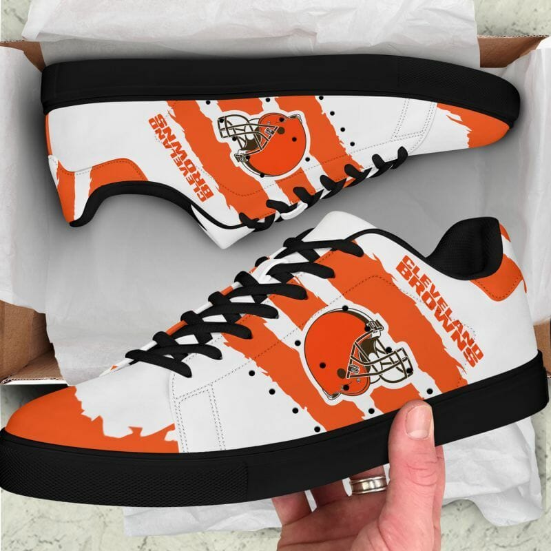 Ideafootwear Cleveland Browns Skate Stan Shoes Sneakes For Men And Women