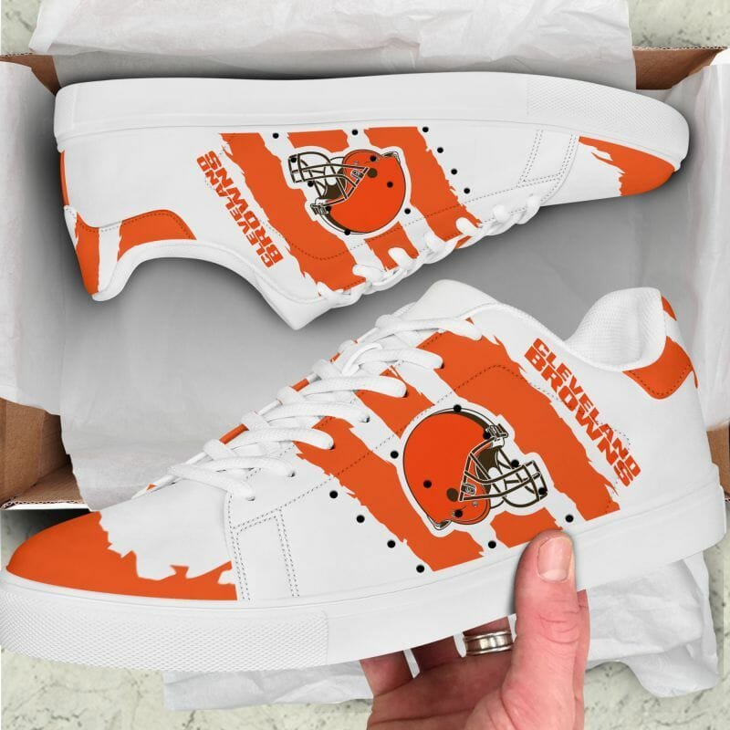 Ideafootwear Cleveland Browns Skate Stan Shoes Sneakes For Men And Women