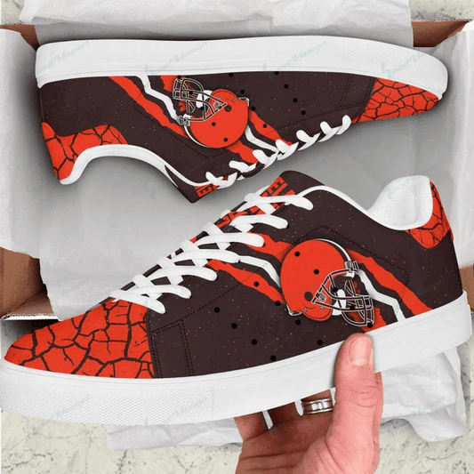 Ideafootwear Cleveland Browns Skate Stan Shoes Sneakes For Men And Women