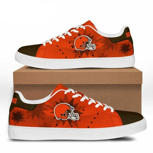 Ideafootwear Cleveland Browns Skate Stan Shoes Sneakes For Men And Women