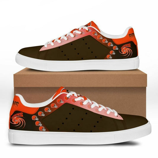 Ideafootwear Cleveland Browns Skate Stan Shoes Sneakes For Men And Women