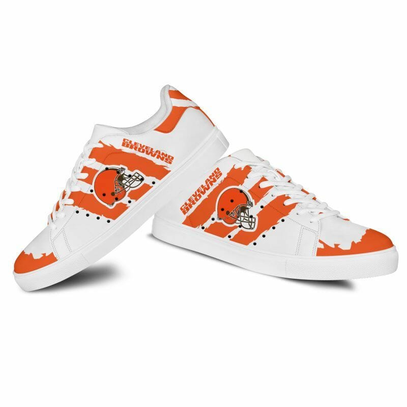 Ideafootwear Cleveland Browns Skate Stan Shoes Sneakes For Men And Women