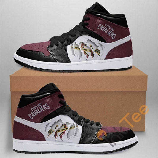 Ideafootwear Cleveland Cavaliers NBA AJ1 High Sneakers Shoes For Men And Women
