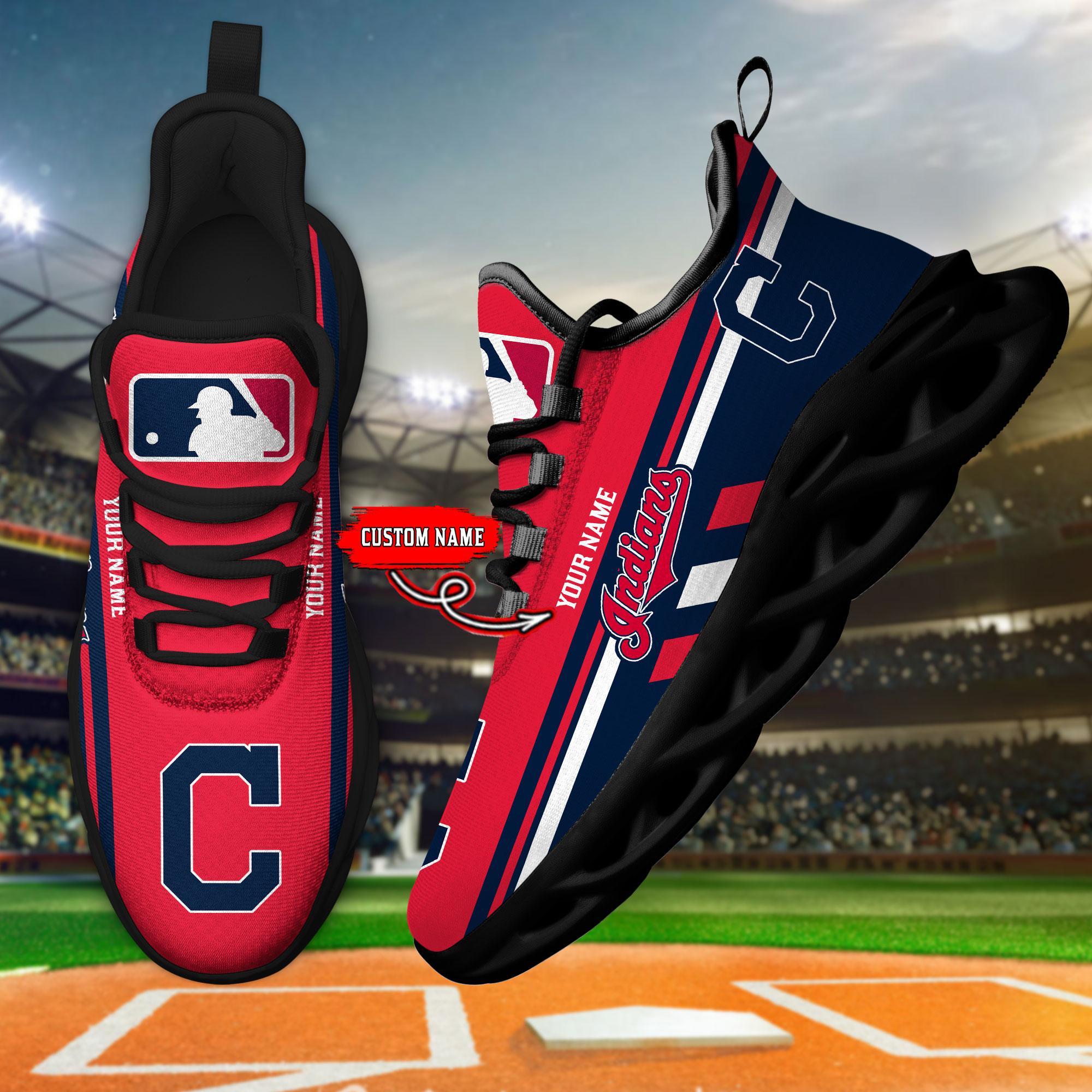 Ideafootwear Cleveland Indians Max Soul Shoes Sneakers For Men And Women