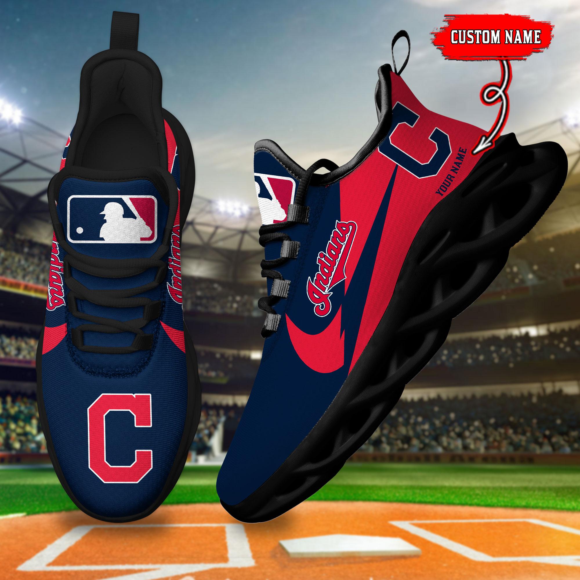 Ideafootwear Cleveland Indians Max Soul Shoes Sneakers For Men And Women