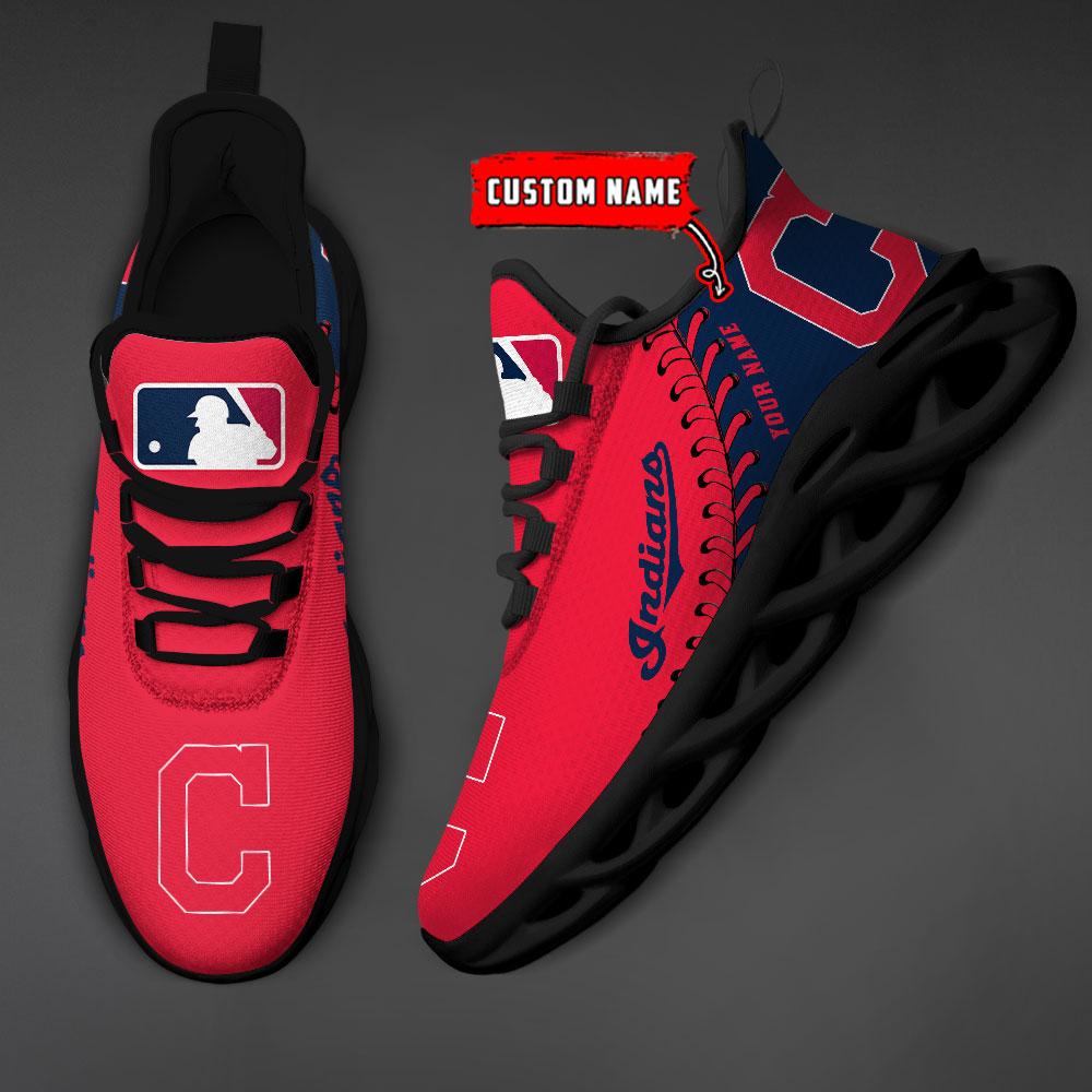 Ideafootwear Cleveland Indians Max Soul Shoes Sneakers For Men And Women