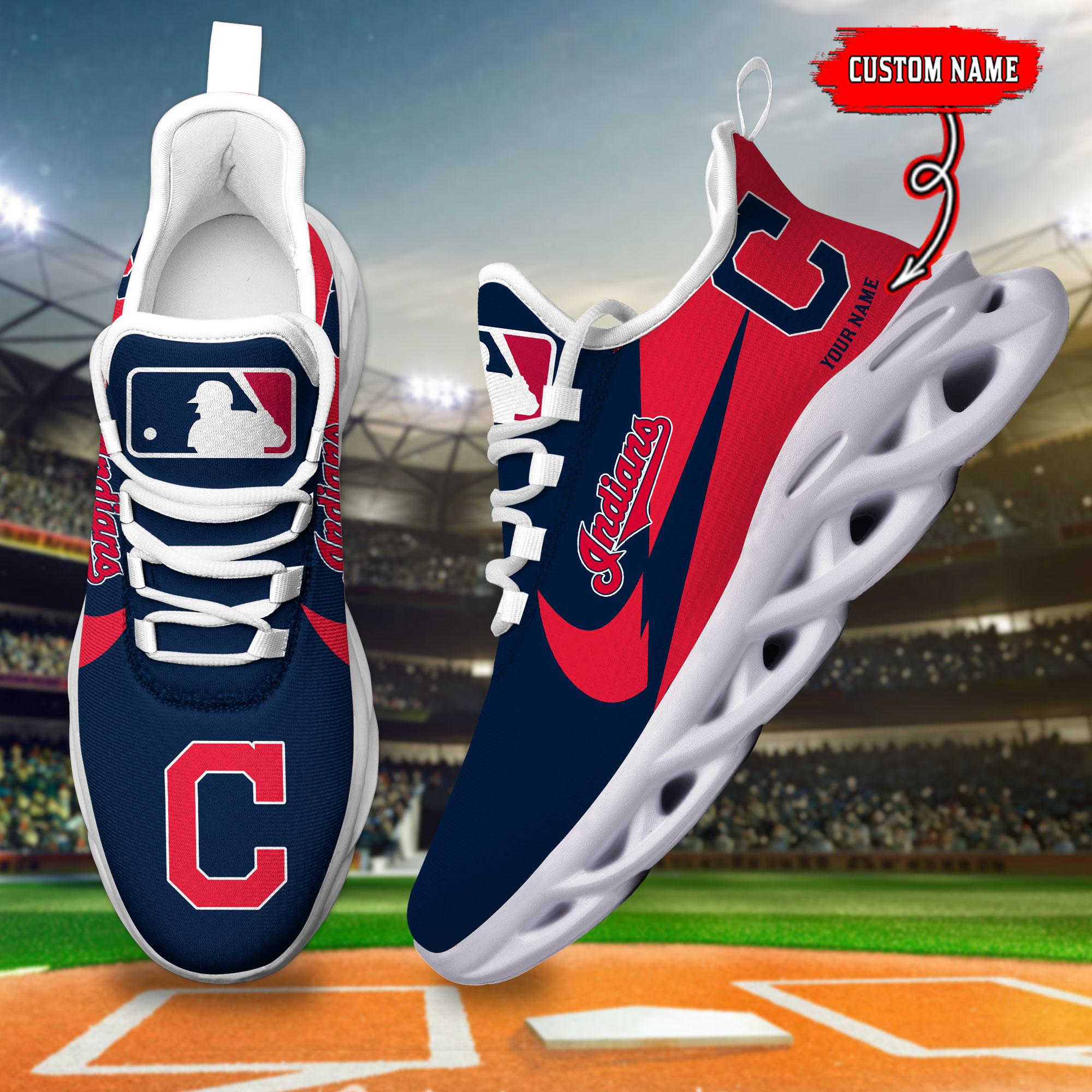 Ideafootwear Cleveland Indians Max Soul Shoes Sneakers For Men And Women