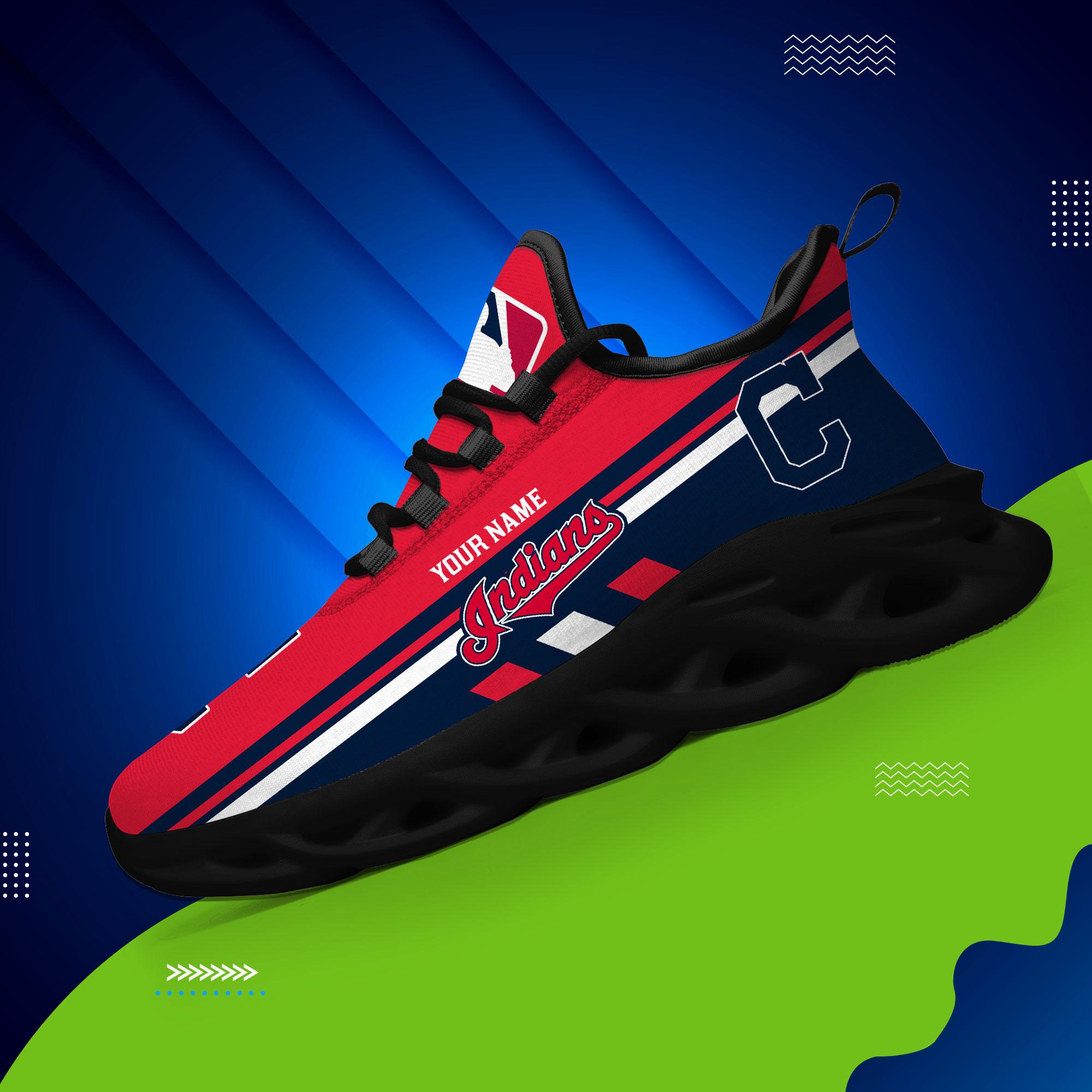 Ideafootwear Cleveland Indians Max Soul Shoes Sneakers For Men And Women
