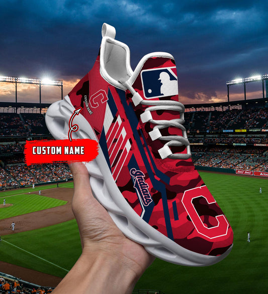Ideafootwear Cleveland Indians Max Soul Shoes Sneakers For Men And Women