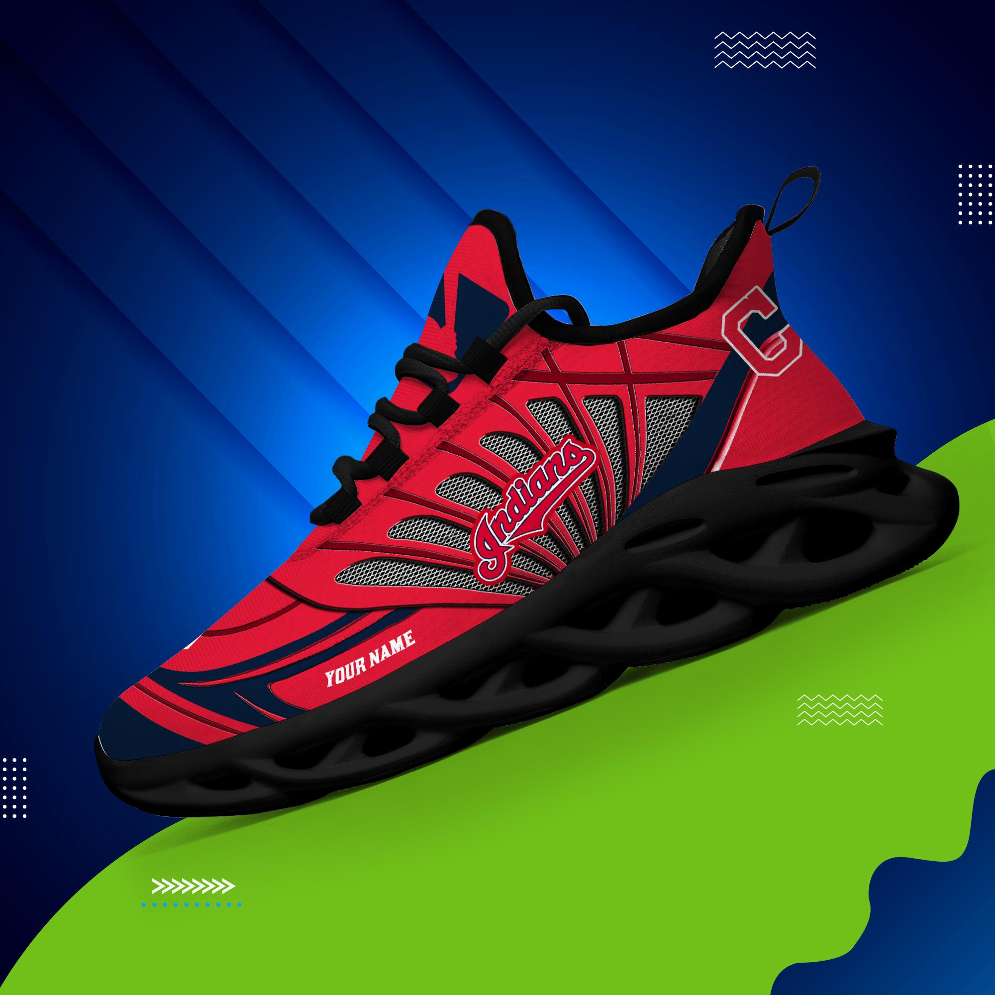 Ideafootwear Cleveland Indians Max Soul Shoes Sneakers For Men And Women
