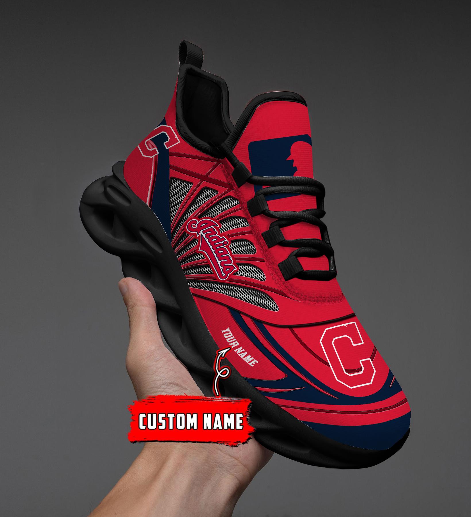 Ideafootwear Cleveland Indians Max Soul Shoes Sneakers For Men And Women
