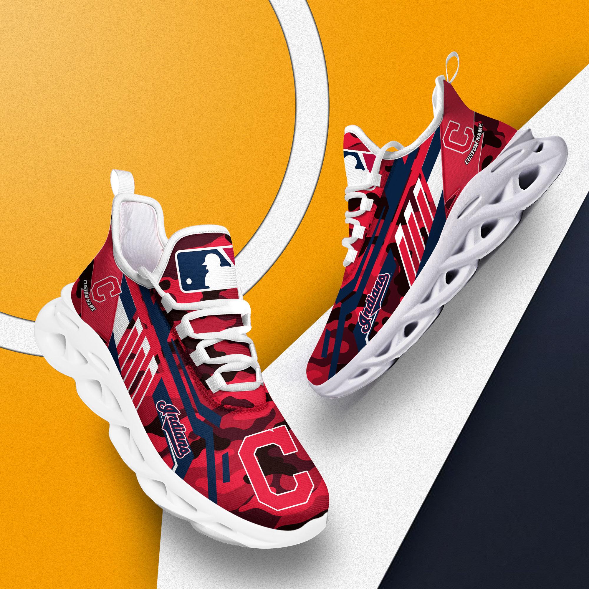 Ideafootwear Cleveland Indians Max Soul Shoes Sneakers For Men And Women