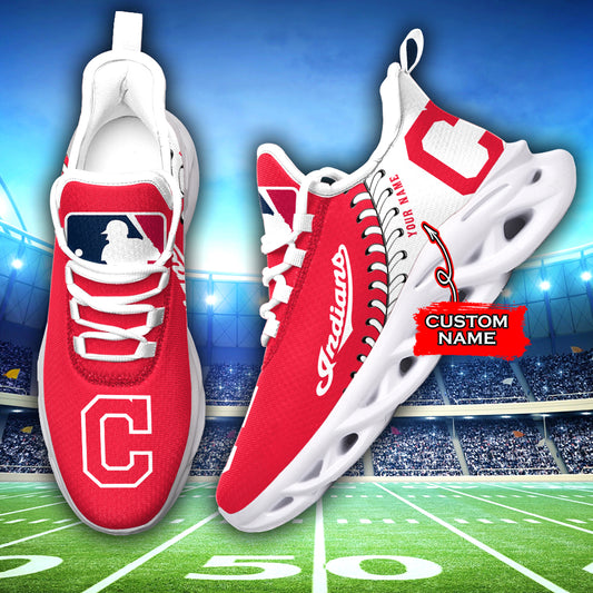 Ideafootwear Cleveland Indians MLB Max Soul Shoes Sneakers For Men And Women